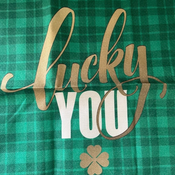 NEW St Patricks Day Throw Pillow Covers, NEW Green Lucky pillow case, Shamrock - Picture 1 of 4